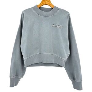 Talentless Pastel Airbrush Logo Cropped Crewneck Sweatshirt Size L